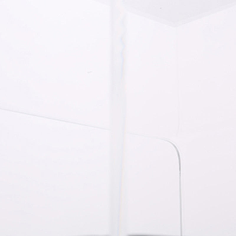 Acrylic Industrial-Style Nightstand - Functional Aesthetics Rectangular Bedside Table 1-Drawer For Bedroom & Living Room