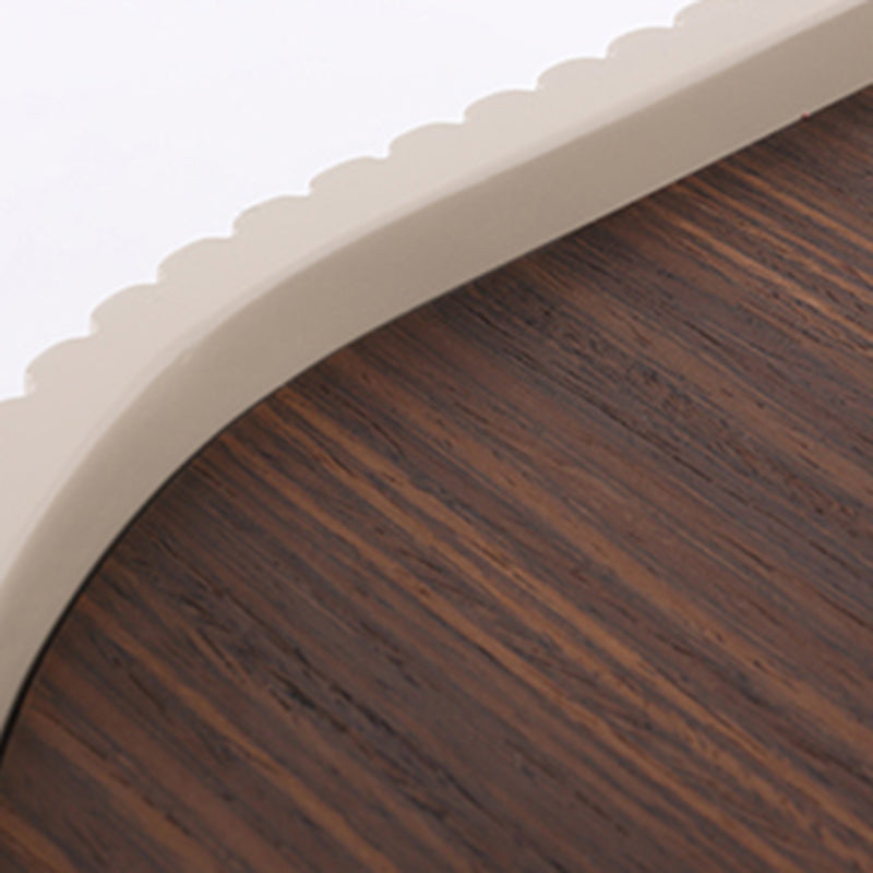 Premium Luxury Nightstand - Delicate Textured Panel Bedside Table 2-Drawer For Bedroom & Living Room