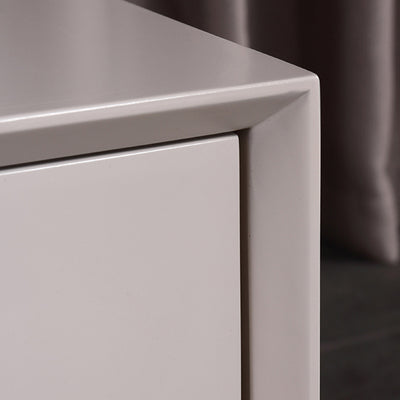 Industrial Style Nightstand - Heavy-Duty Carbon Steel Bedside Table 2-Drawer For Bedroom & Living Room