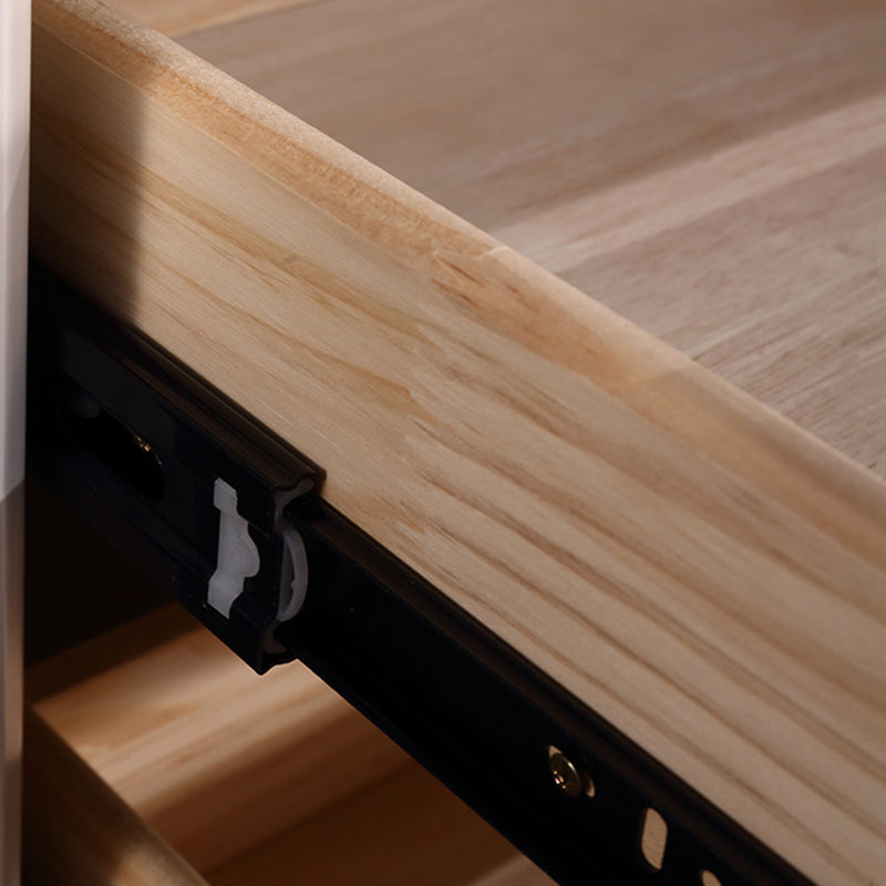 Industrial Style Nightstand - Heavy-Duty Carbon Steel Bedside Table 2-Drawer For Bedroom & Living Room