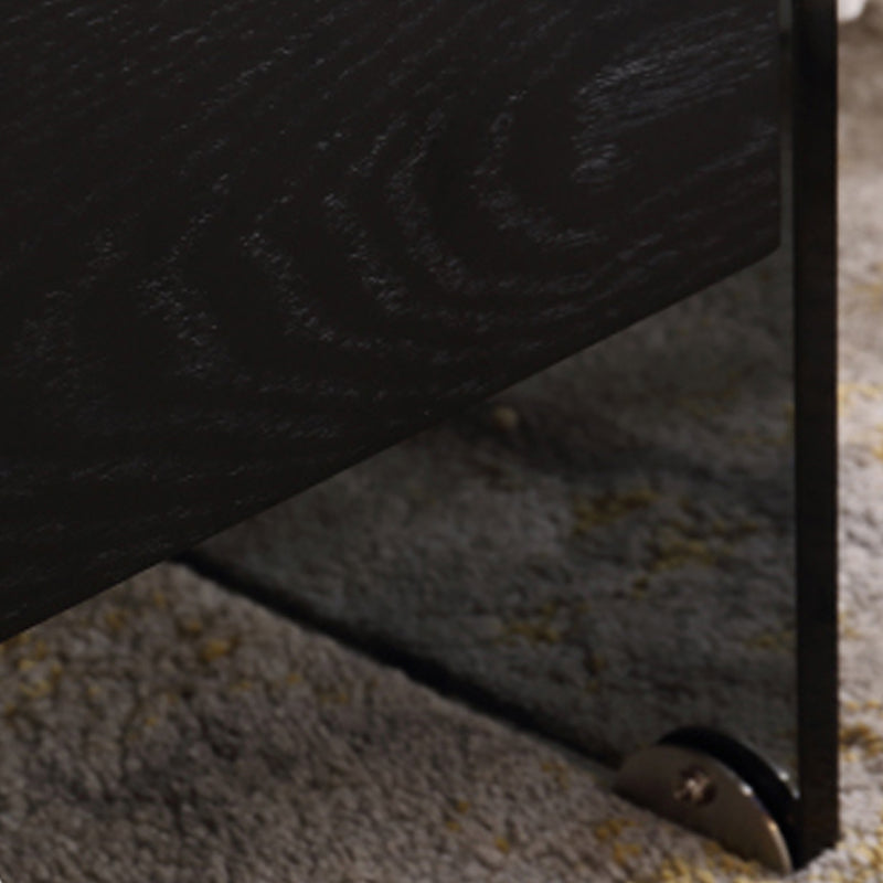 Maximize Storage Industrial Nightstand - Scratch-Resistant Tempered Glass Bedside Table 1-Drawer For Bedroom & Living Room