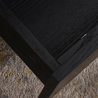 Maximize Storage Industrial Nightstand - Scratch-Resistant Tempered Glass Bedside Table 1-Drawer For Bedroom & Living Room