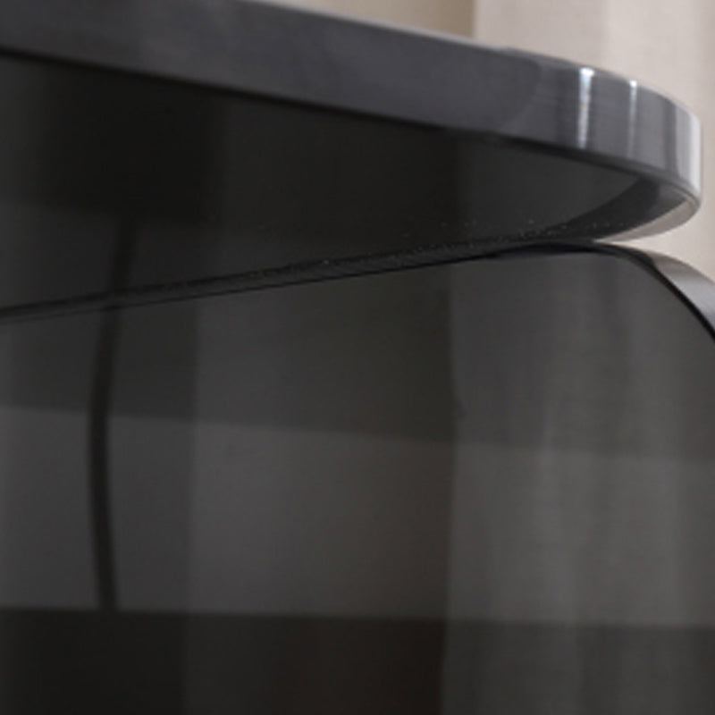 Maximize Storage Industrial Nightstand - Scratch-Resistant Tempered Glass Bedside Table 1-Drawer For Bedroom & Living Room