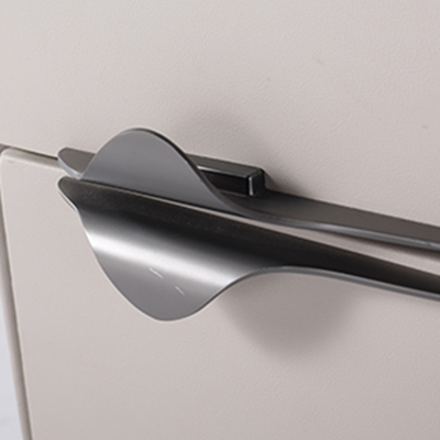 Sleek Storage & Refined Aesthetics Nightstand - Modern Minimalist Rectangular Soft PVC Leather Surface Bedside Table 2-Drawer For Bedroom