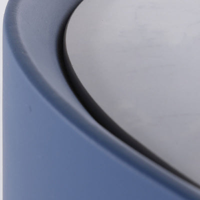 Scandinavian-Style Elliptical Cylinder Nightstand - Scratch-Resistant Top & Faux Leather Upholstery Bedside Table 2-Drawer For Bedroom