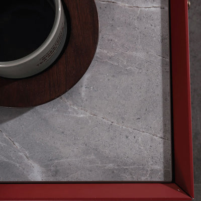 Industrial Stylish Floating Nightstand - Premium Sintered Stone Top & Durable E1 Frame Bedside Table 1-Drawer For Bedroom