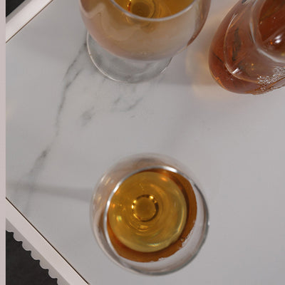 Minimalist Aesthetics Storage Function Nightstand - Scratch-Resistant Sintered Rock Stone Top Bedside Table 2-Drawer For Bedroom