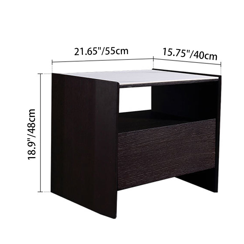 Premium Eco-Bedside Cabinet - Hollow Layer & Drawer Storage Nightstand 1-Drawer For Bedroom