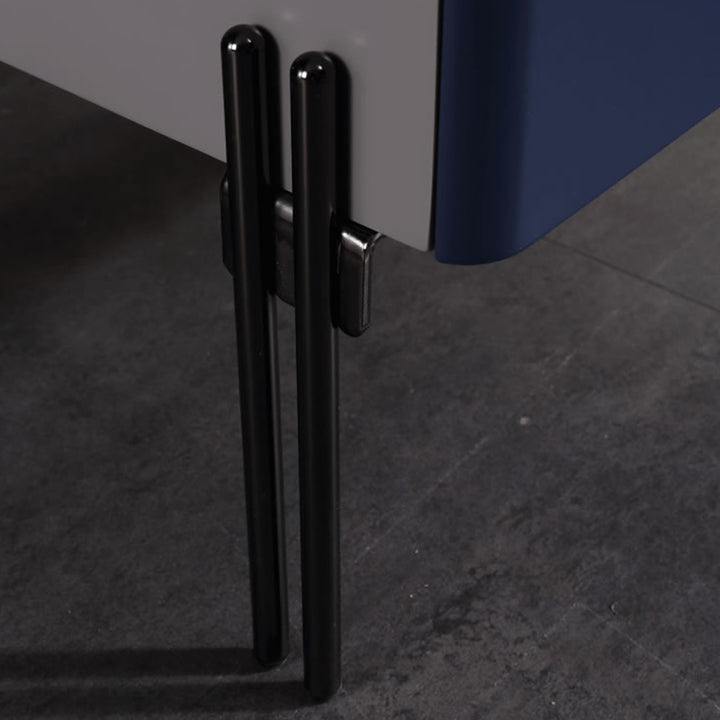 Table de nuit au design industriel distinctif - matériau écologique E1 associé à une table de chevet en verre trempé, 2 tiroirs, pour chambre à coucher 