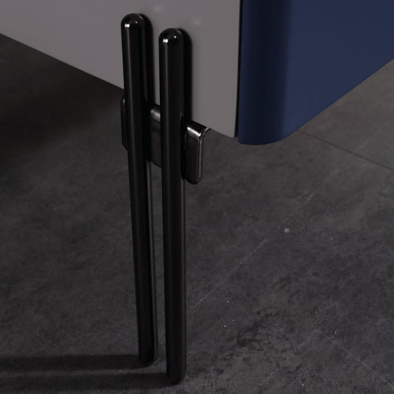 Distinctive Industrial Design Nightstand - E1 Eco-Friendly Material Meets Tempered Glass Bedside Table 2-Drawer For Bedroom