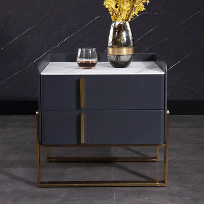 Elegant & Adaptable Scandinavian Nightstand - Stylish Versatility Bedside Table 2-Drawer For Bedroom & Living Room