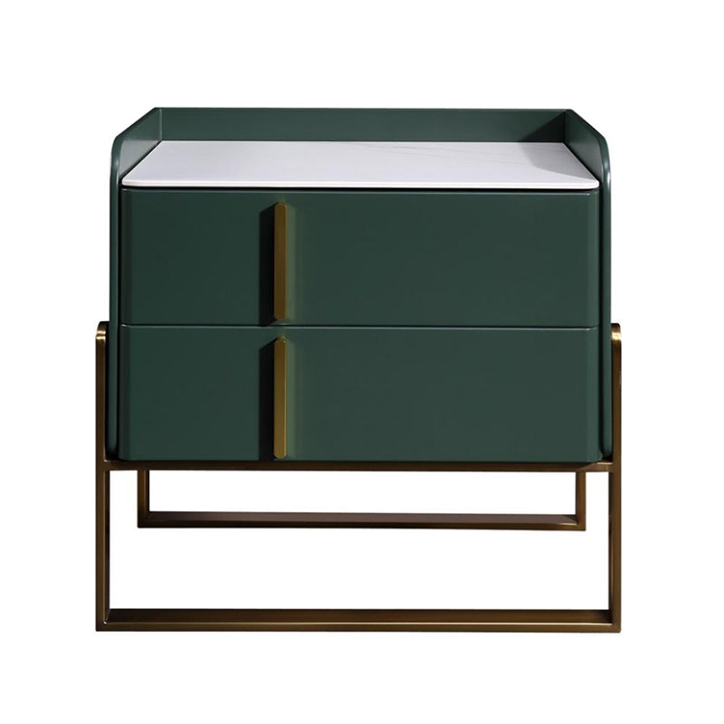 Elegant & Adaptable Scandinavian Nightstand - Stylish Versatility Bedside Table 2-Drawer For Bedroom & Living Room