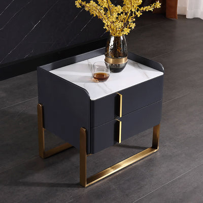 Elegant & Adaptable Scandinavian Nightstand - Stylish Versatility Bedside Table 2-Drawer For Bedroom & Living Room