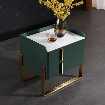 Elegant & Adaptable Scandinavian Nightstand - Stylish Versatility Bedside Table 2-Drawer For Bedroom & Living Room
