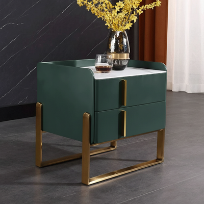 Elegant & Adaptable Scandinavian Nightstand - Stylish Versatility Bedside Table 2-Drawer For Bedroom & Living Room