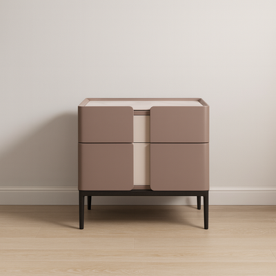 Premium Material Combination Bedside Table - Clever Dual-Drawer Storage Nightstand 2-Drawer For Elegant Bedroom