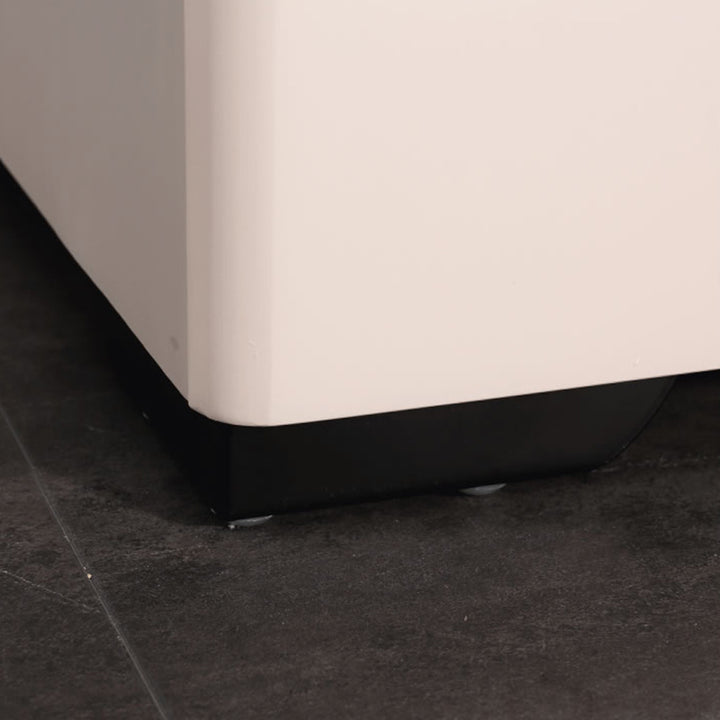 Personalized &amp; Flexible Luxury Bedside Table - Detachable Legs &amp; Symmetrical Block Design Nightstand 2-Drawer For Bedroom