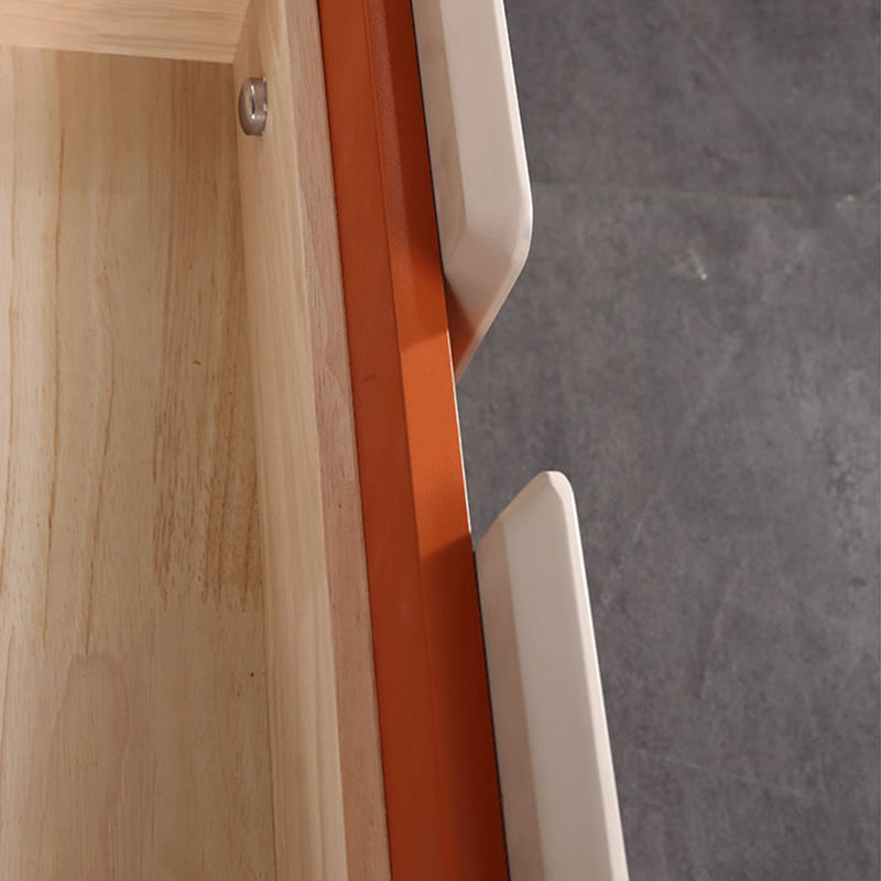 Personalized & Flexible Luxury Bedside Table - Detachable Legs & Symmetrical Block Design Nightstand 2-Drawer For Bedroom