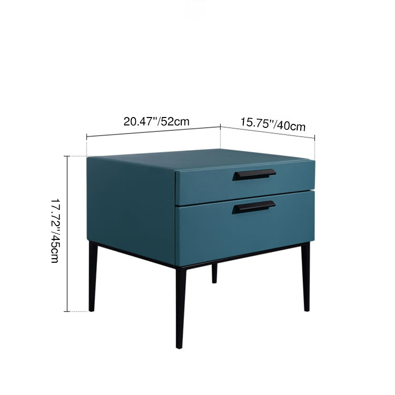 Eco-Friendly Scandinavian Nightstand - Function-Aesthetics Fusion Bedside Table 2-Drawer For Bedroom