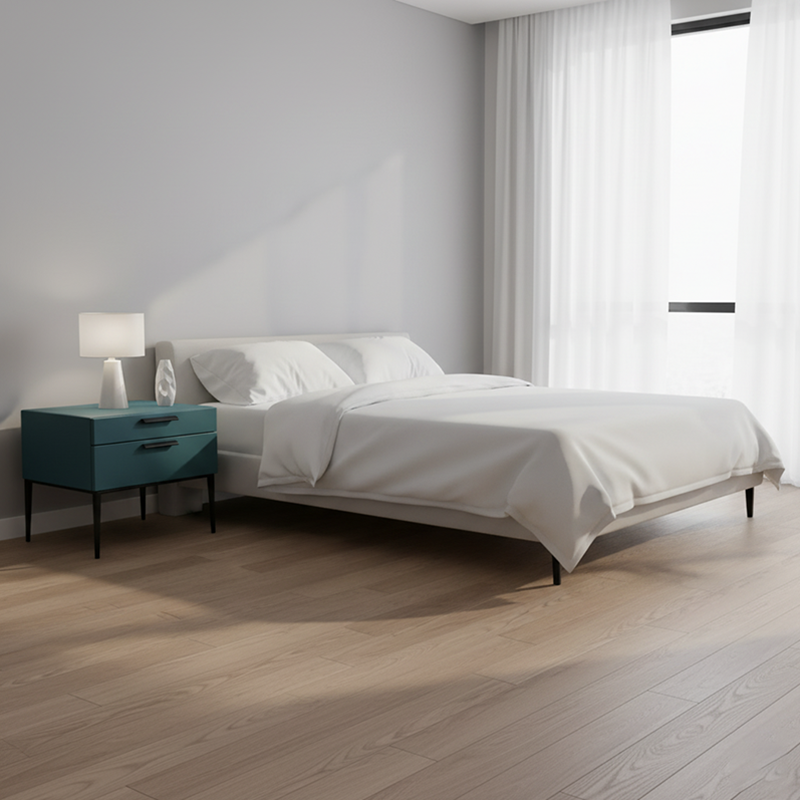 Eco-Friendly Scandinavian Nightstand - Function-Aesthetics Fusion Bedside Table 2-Drawer For Bedroom