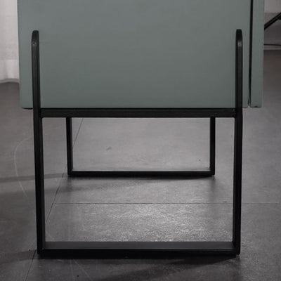 Elegant & Practical Nightstand - Industrial Featuring Faux Leather Upholstery Bedside Table 1-Drawer For Bedroom