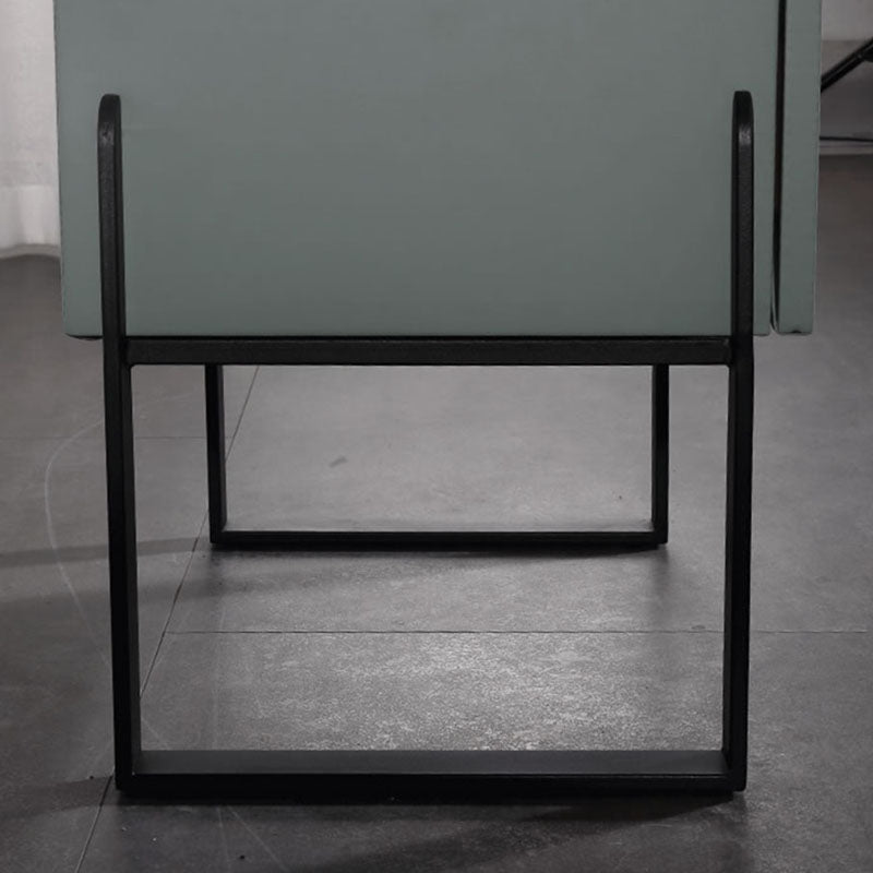 Elegant & Practical Nightstand - Industrial Featuring Faux Leather Upholstery Bedside Table 1-Drawer For Bedroom