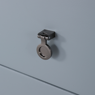 Stylish & Textured Nordic Nightstand - Sintered Rock Stone Top Airplane-Shaped Iron Legs Bedside Table 2-Drawer For Bedroom