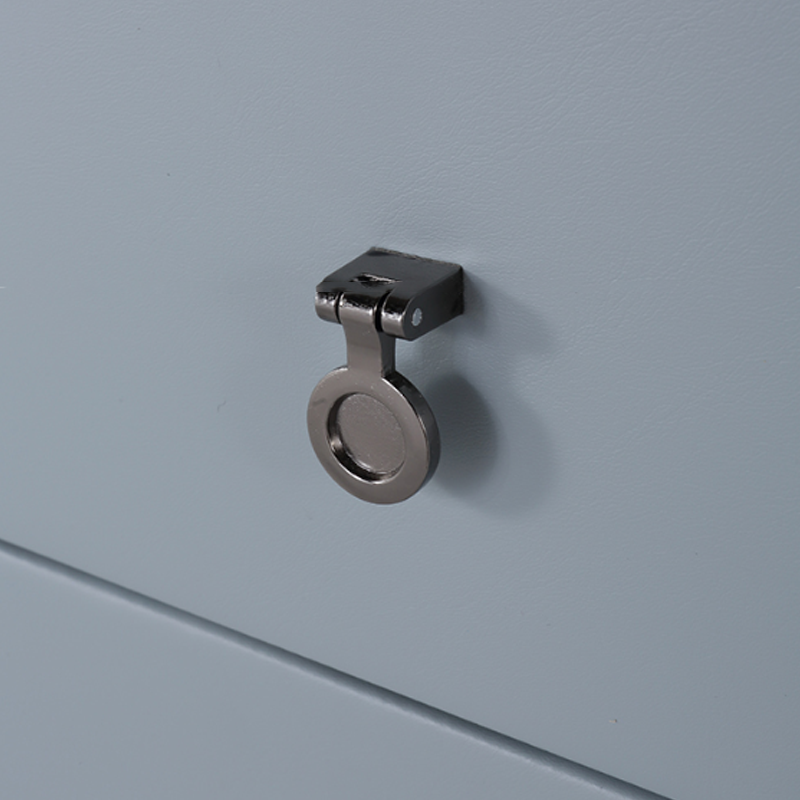 Stylish & Textured Nordic Nightstand - Sintered Rock Stone Top Airplane-Shaped Iron Legs Bedside Table 2-Drawer For Bedroom