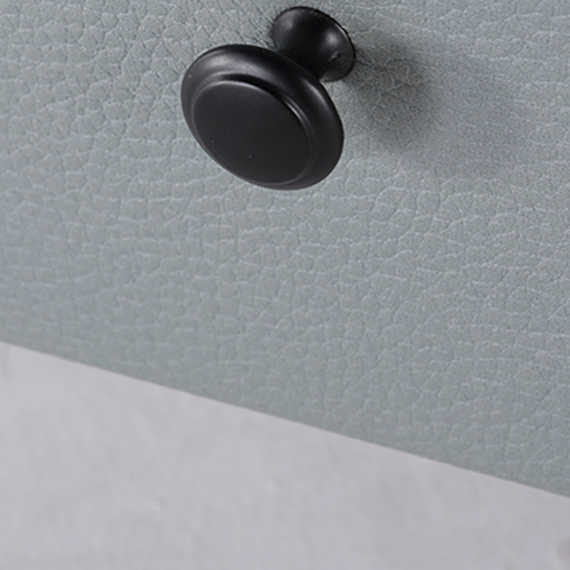 Nordic Aesthetic Bedside Table - Exquisite Faux Leather Work Craftsmanship Design Nightstand 2-Drawer For Bedroom