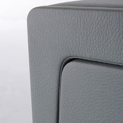 Nordic Aesthetic Bedside Table - Exquisite Faux Leather Work Craftsmanship Design Nightstand 2-Drawer For Bedroom