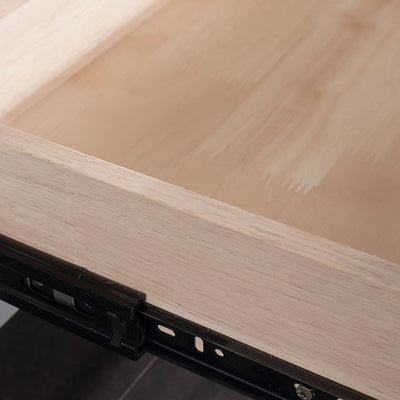 Bright White Modern Minimalist Bedside Table - Unique Design Sturdy Iron Legs Nightstand 2-Drawer For Bedroom