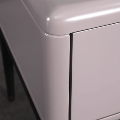 Industrial-Style Bedroom Bedside Table - E1 Eco-Friendly Solid Wood 1-Drawer Nightstand For Bedroom & Living Room