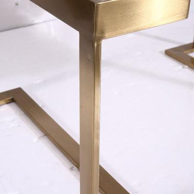 Industrial Hardcore-Designed Bedside Table - High-Gloss Baked Paint Craft Nightstand 1-Drawer For Bedroom