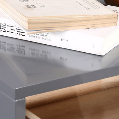 E1 Eco-Safe Industrial Bedside Table - Scratch-Resistant Baking Paint Nightstand 1-Drawer Nightstand For Bedroom & Living Room