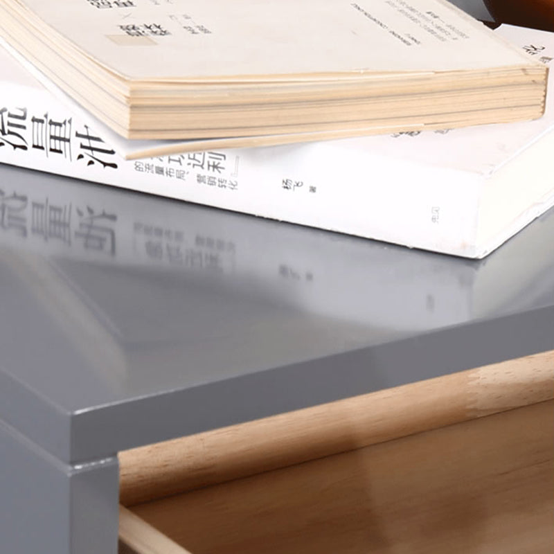 E1 Eco-Safe Industrial Bedside Table - Scratch-Resistant Baking Paint Nightstand 1-Drawer Nightstand For Bedroom & Living Room