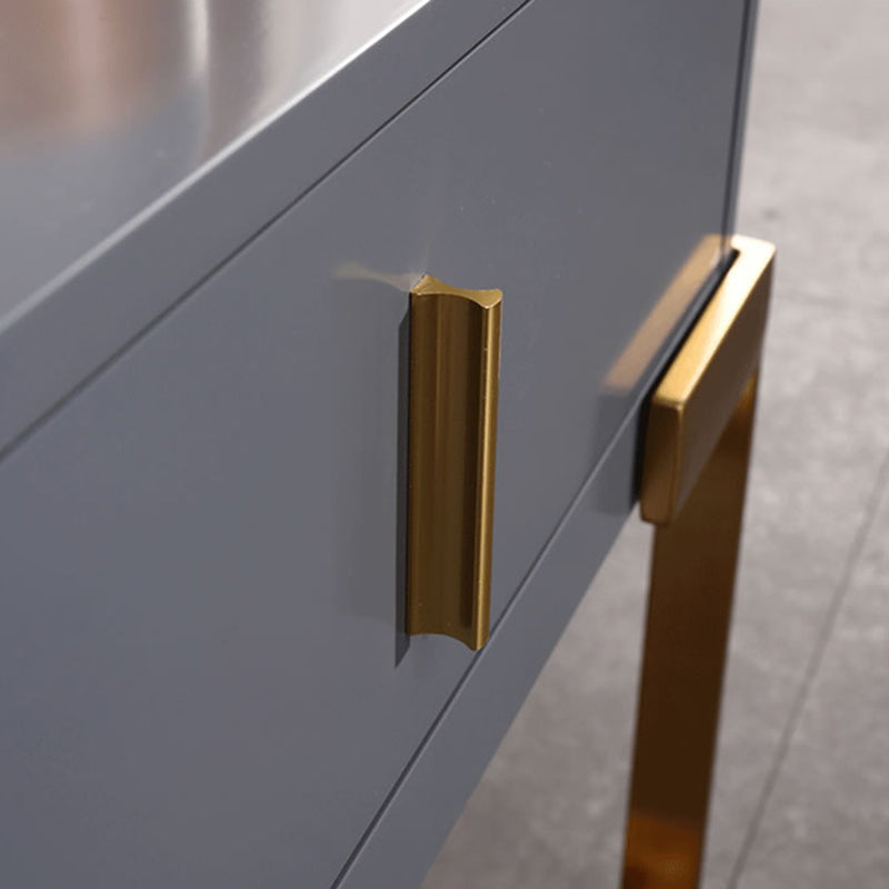 E1 Eco-Safe Industrial Bedside Table - Scratch-Resistant Baking Paint Nightstand 1-Drawer Nightstand For Bedroom & Living Room