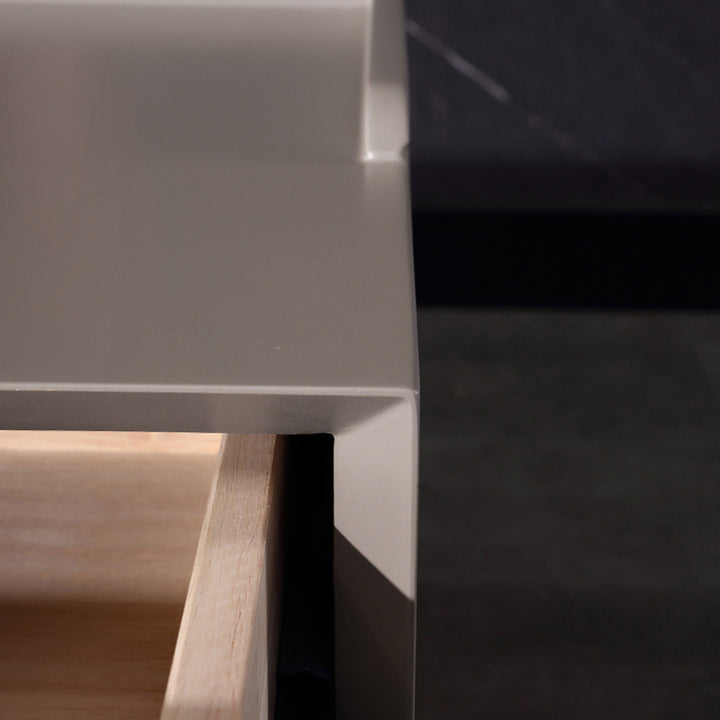 Table de chevet peu encombrante pour chambre - peinture cuite durable et accents stables en acier carbone, table de chevet à 2 tiroirs pour chambre 