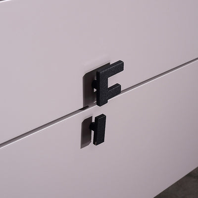 Space-Saving Bedroom Side Table - Durable Baking Paint & Stable Carbon Steel Accents Nightstand 2-Drawer Nightstand For Bedroom