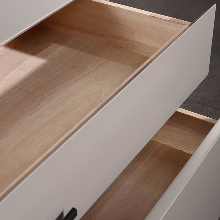 Table de chevet peu encombrante pour chambre - peinture cuite durable et accents stables en acier carbone, table de chevet à 2 tiroirs pour chambre 