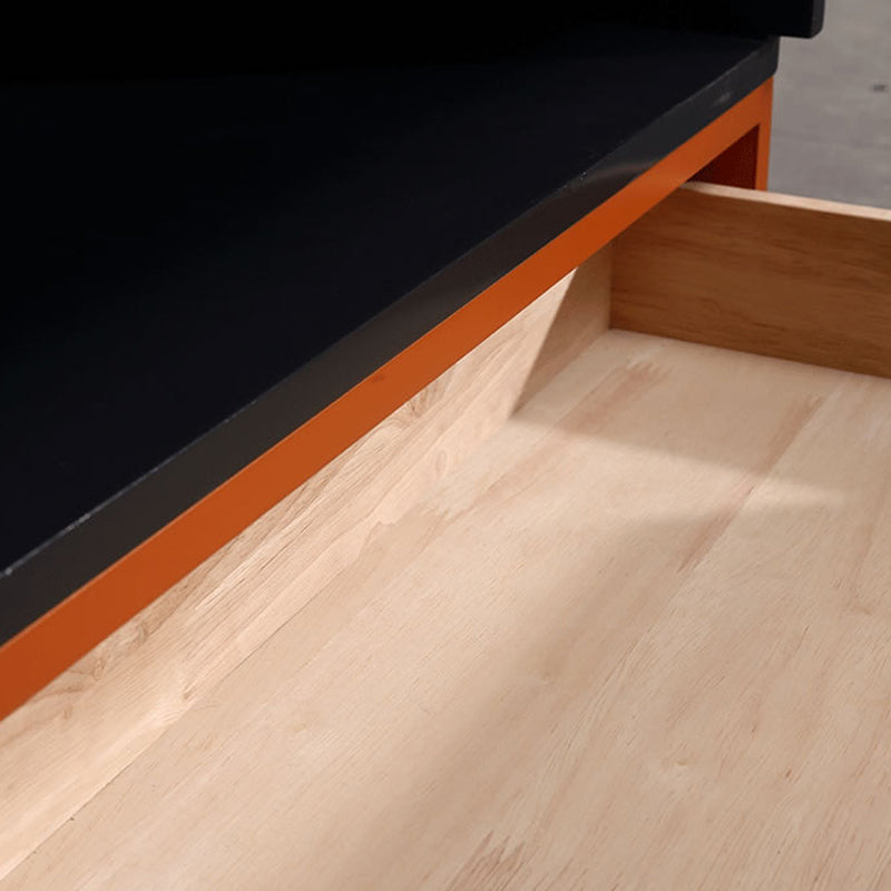 Fresh Vibe Scandinavian Nightstand - Smooth Baked Paint & Concealed Storage Bedside Table 1-Drawer Nightstand For Bedroom