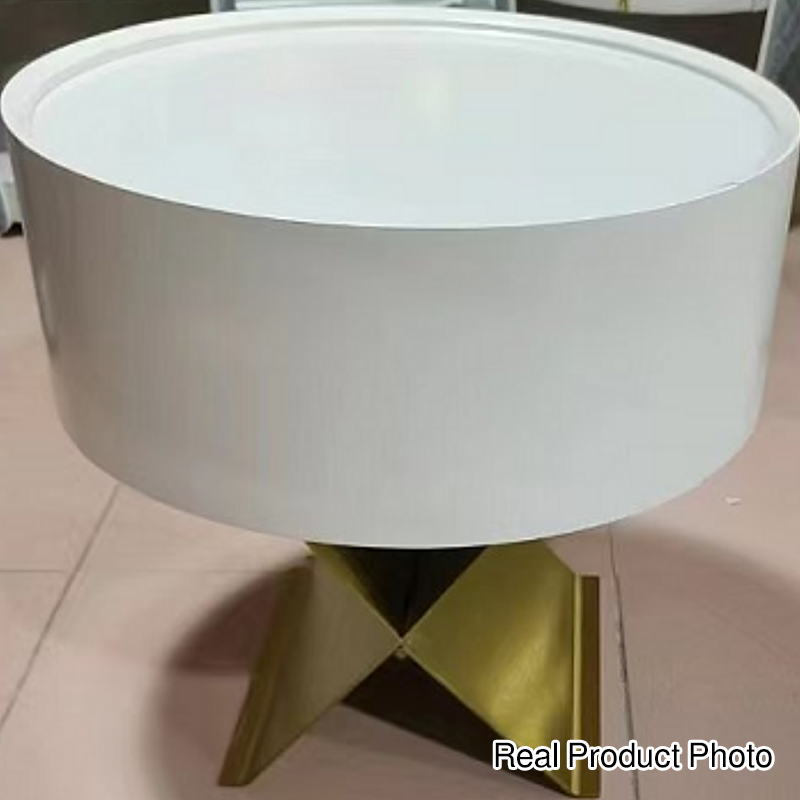 Table de chevet industrielle en bois fumé - panneau en bois massif et table de chevet lisse à 1 tiroir circulaire pour chambre à coucher 