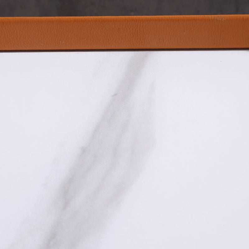 Contemporary Wireless Charger & LED Sensor Light Nightstand - Sintered Stone Top 2-Drawer For Bedroom