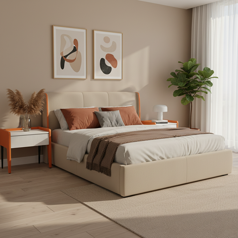 Traditional French Vertical Groove 1 Drawer Nightstand - Ribbed Square Bedside Table For Bedroom