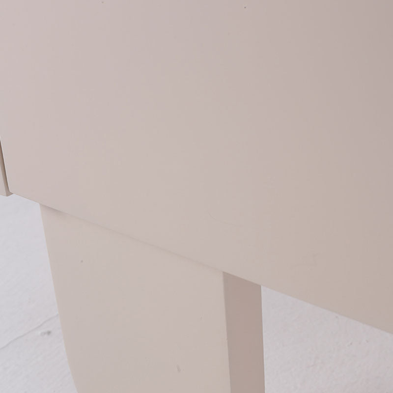 Contemporary Creative Semi-Circular Bedside Cabinet - Artistic 2 Drawers Nightstand For Bedroom