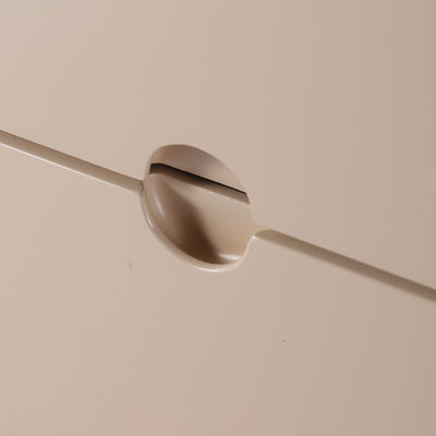 Contemporary Creative Semi-Circular Bedside Cabinet - Artistic 2 Drawers Nightstand For Bedroom