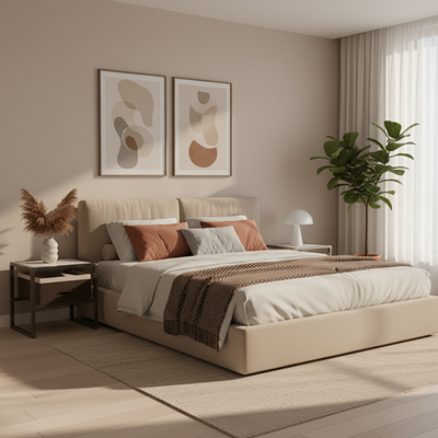 Contemporary Creative Square Stainless Steel Frame Bedside Table - 1 Drawer Nightstand For Bedroom