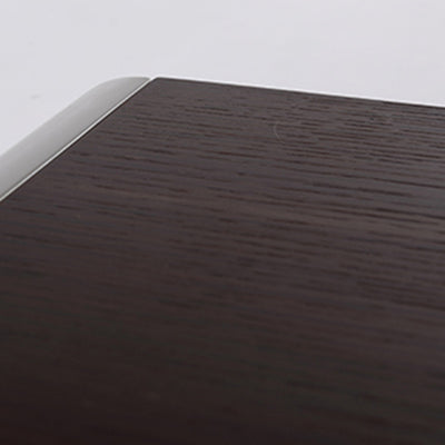 Contemporary Nordic High Gloss Bedside Table - Rounded Corners 2 Drawers Nightstand For Bedroom