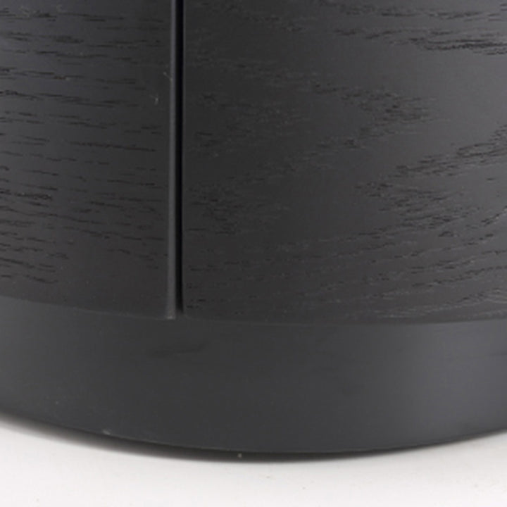 Traditional Vintage Oval Soft-Curve Bedside Table - Sintered Stone 2 Drawers Nightstand For Bedroom