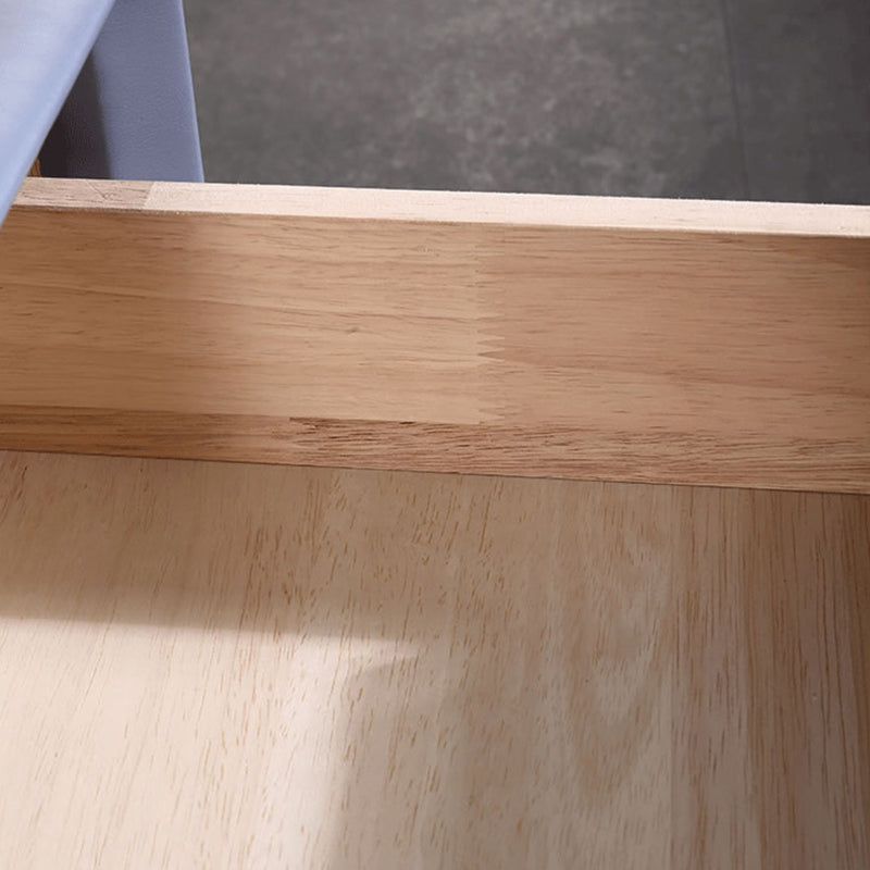 Table de chevet contemporaine en cuir synthétique créatif avec 2 tiroirs - meuble de chevet carré et doux pour la chambre 