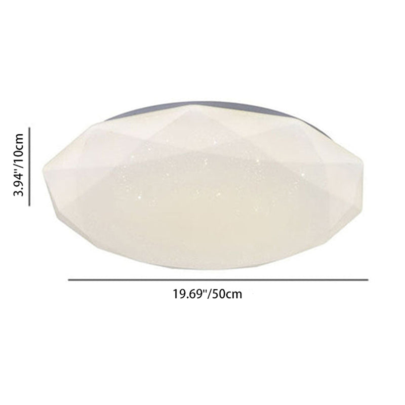 Moderne Einfachheit Voller Himmel Stern Diamantform LED Deckenleuchte für das Wohnzimmer 